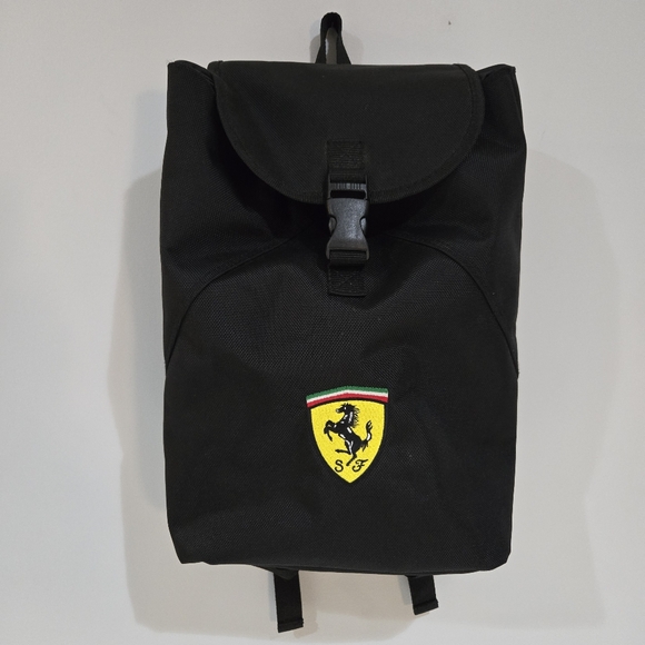 Vintage 1999 Scuderia Ferrari Drawstring Nylon Backpack - Picture 1 of 9